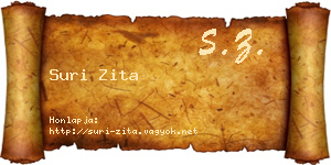 Suri Zita névjegykártya